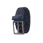 CINTURÓN LEATHER FUSION Azul-Negro