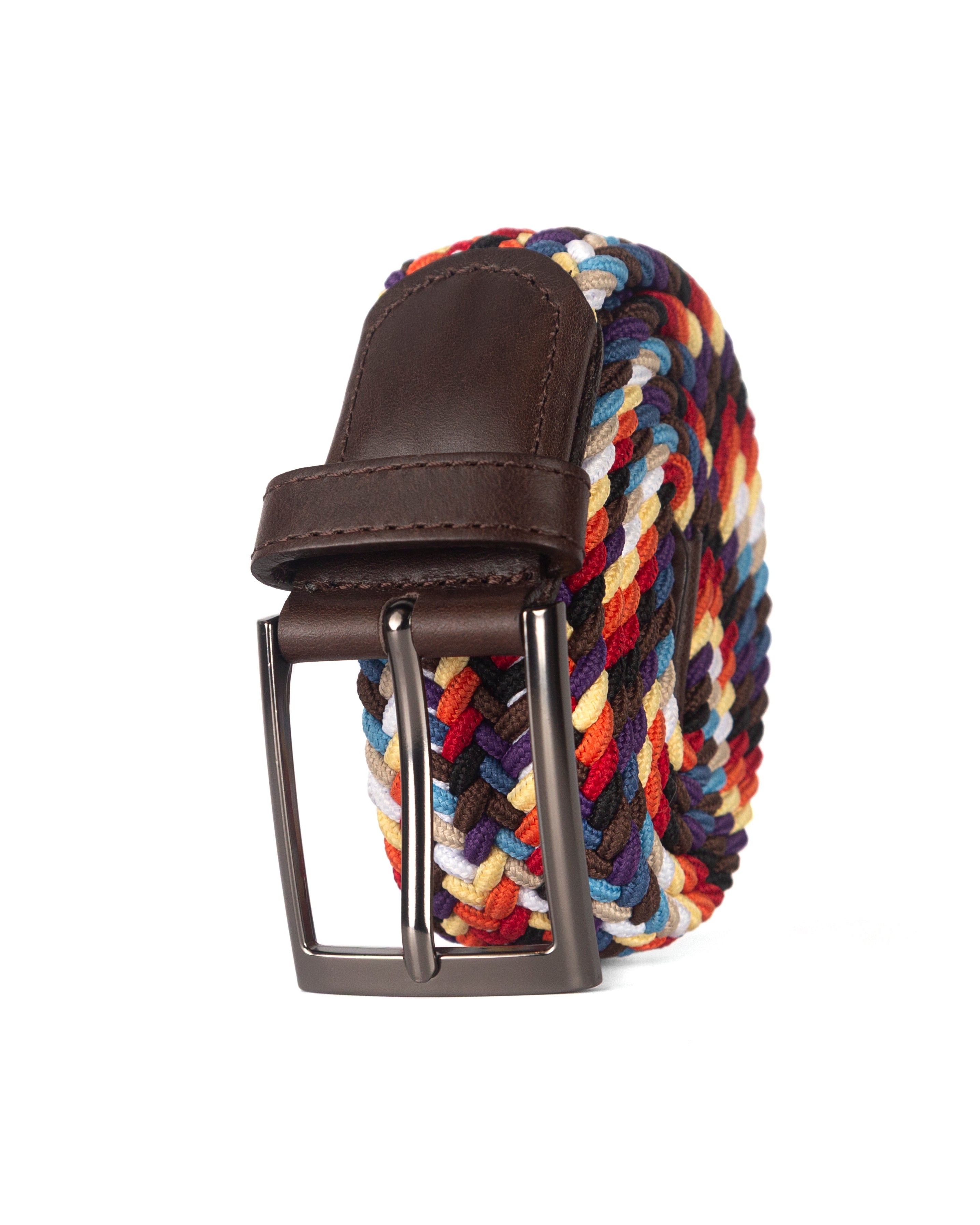 Cinturon trenzado de colores para hombre ideal para regalo, la oficina o un dia casual