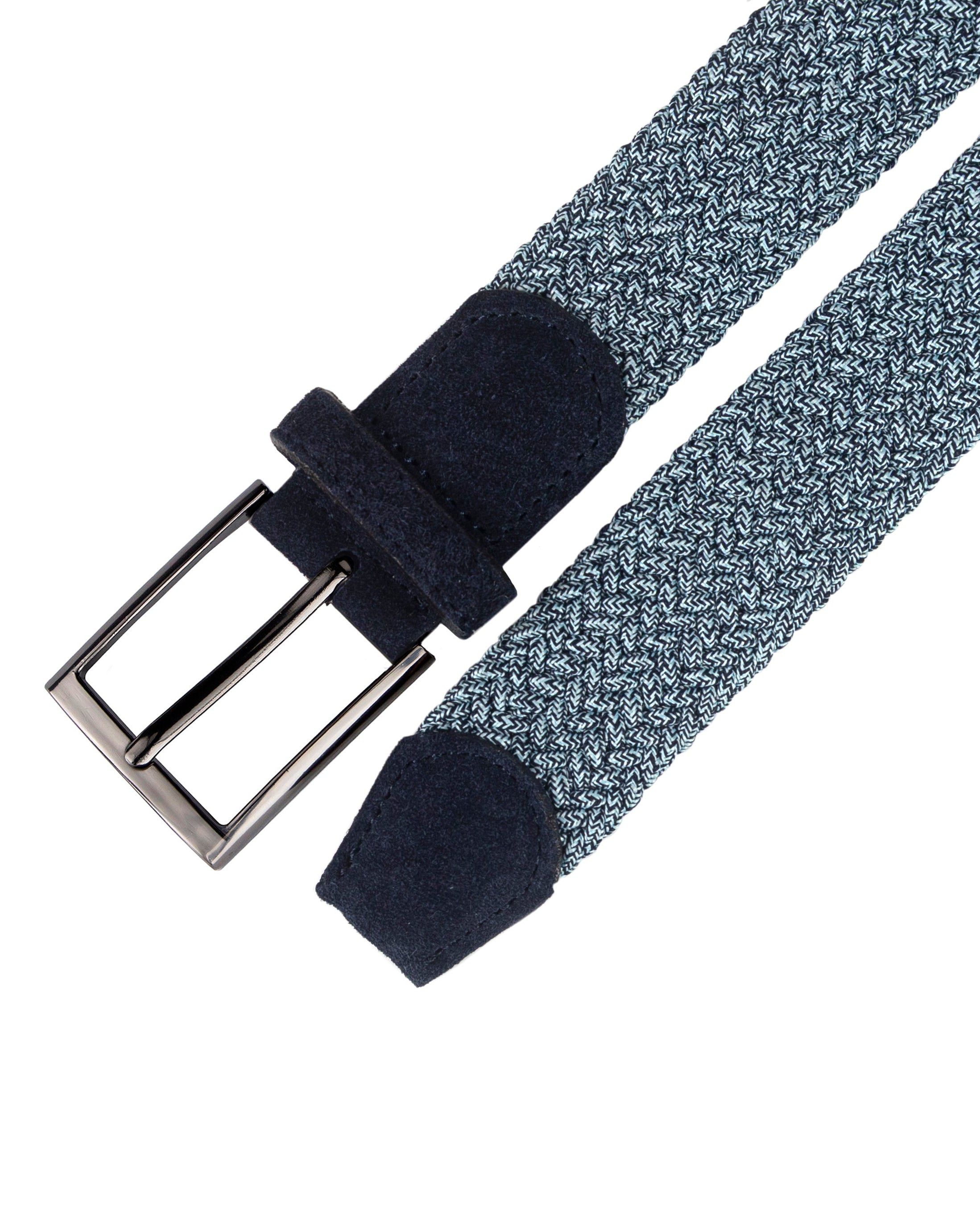 Cinturon trenzado azul para hombre ideal para regalo, la oficina o un día casual