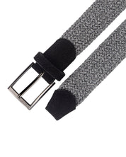 Cinturon trenzado para hombre color gris ideal para regalo, la oficina o una salida casual