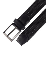Cinturon trenzado negro para hombre ideal para regalo, la oficina o un dia casual