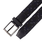 Cinturon trenzado negro para hombre ideal para regalo, la oficina o un dia casual