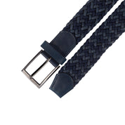 CINTURÓN LEATHER FUSION Azul-Negro