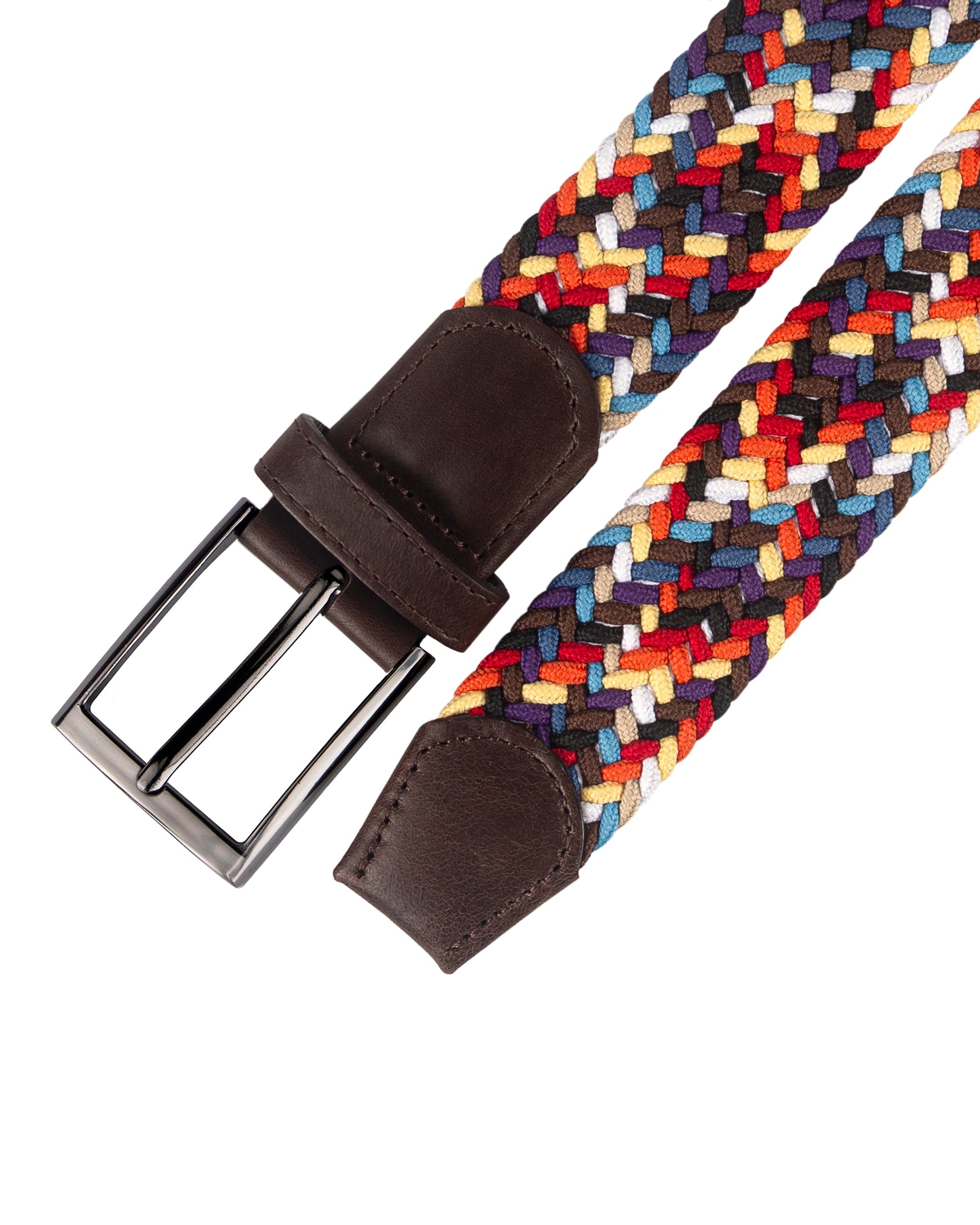 Cinturon trenzado de colores para hombre ideal para regalo, la oficina o un dia casual