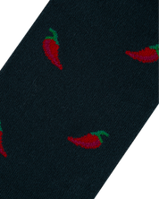 Medias verdes de chiles rojos para hombre