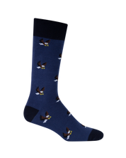 Medias azules con aviones para hombre