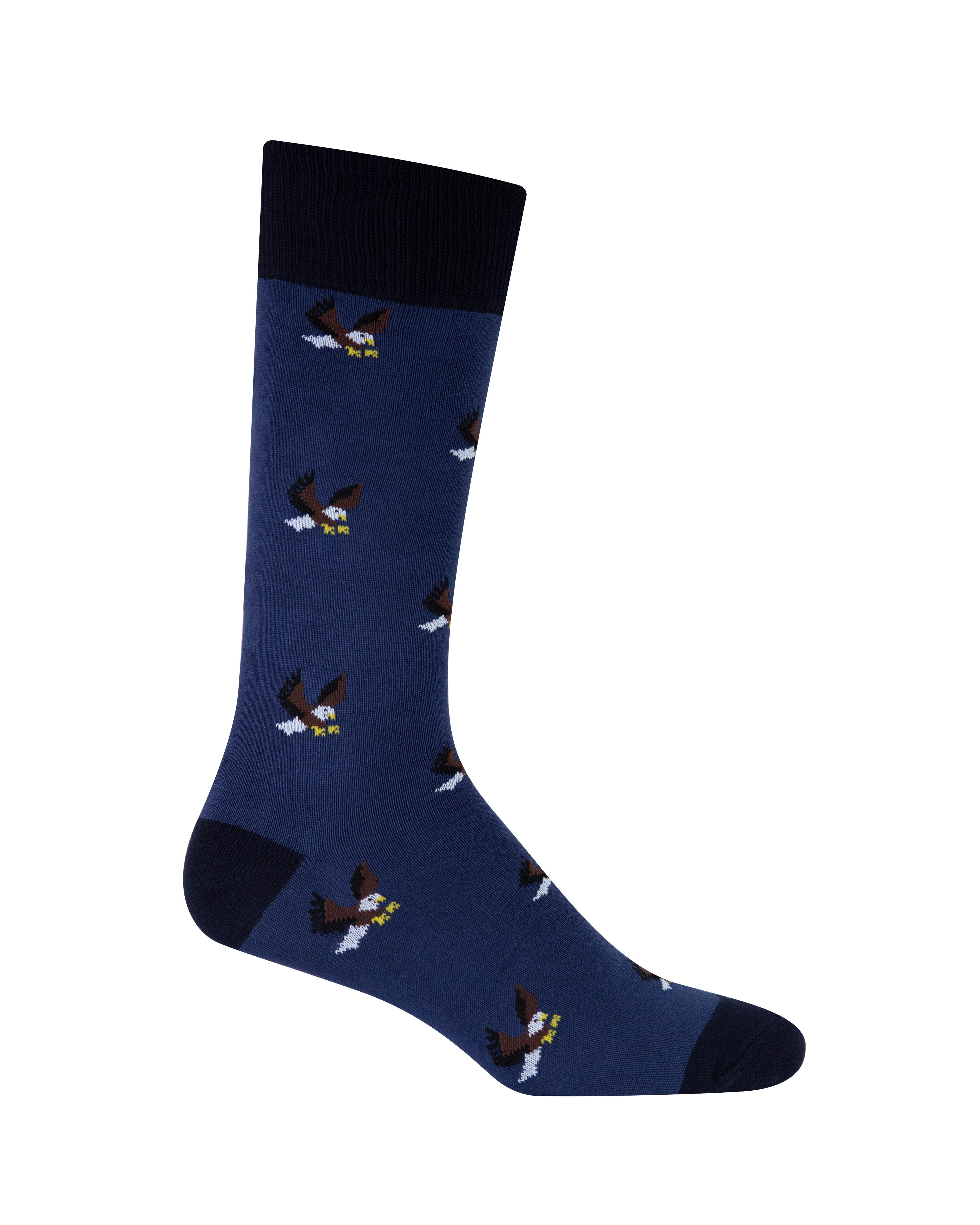 Medias azules con aviones para hombre