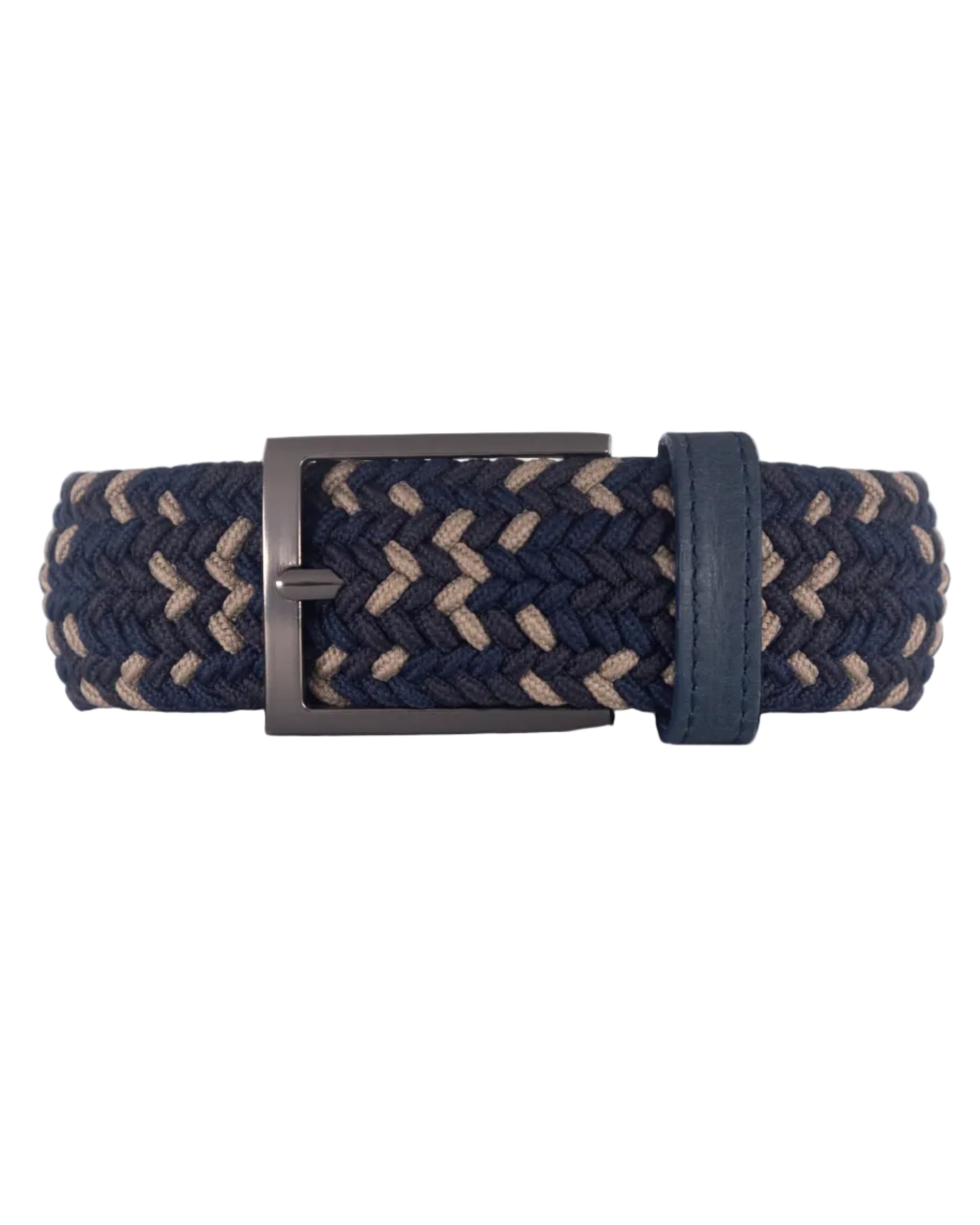 Cinturon trenzado cafe, negro y beige para hombre ideal para regalo, la oficina o un dia casual