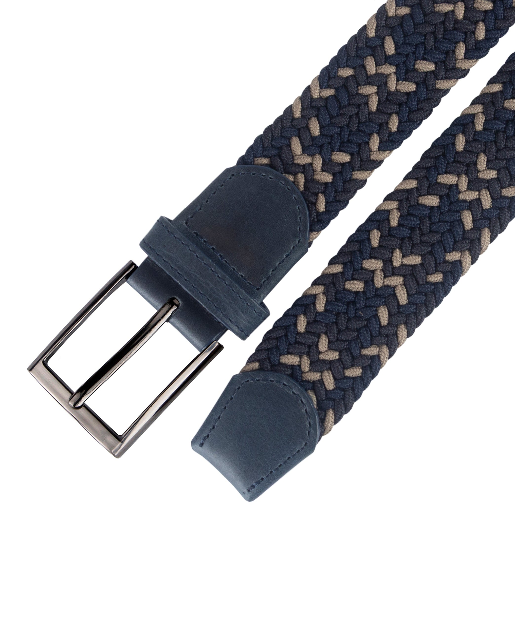 Cinturon trenzado cafe, negro y beige para hombre ideal para regalo, la oficina o un dia casual