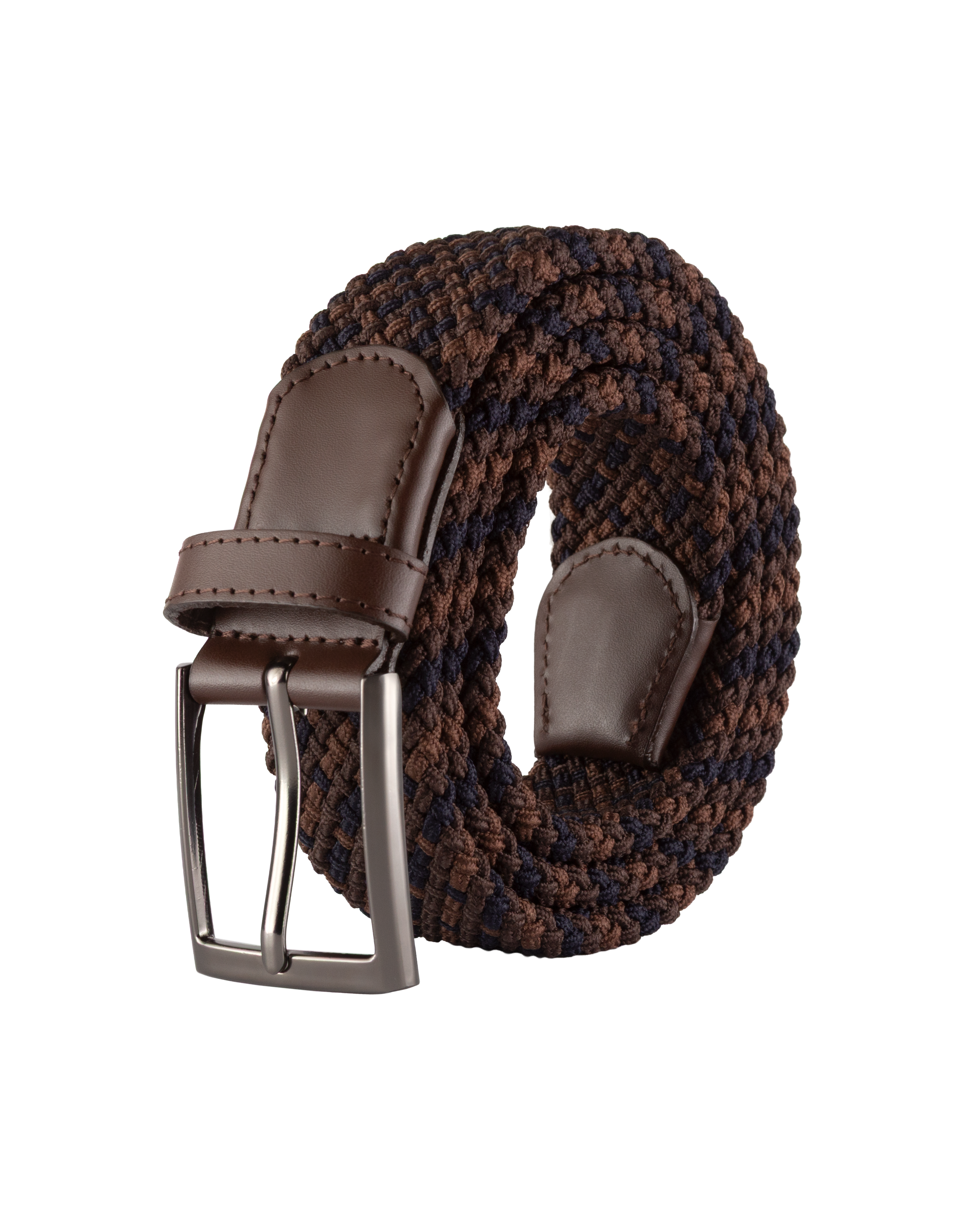 Cinturon trenzado para hombre negro y cafe ideal para regalo, la oficina o una salida casual