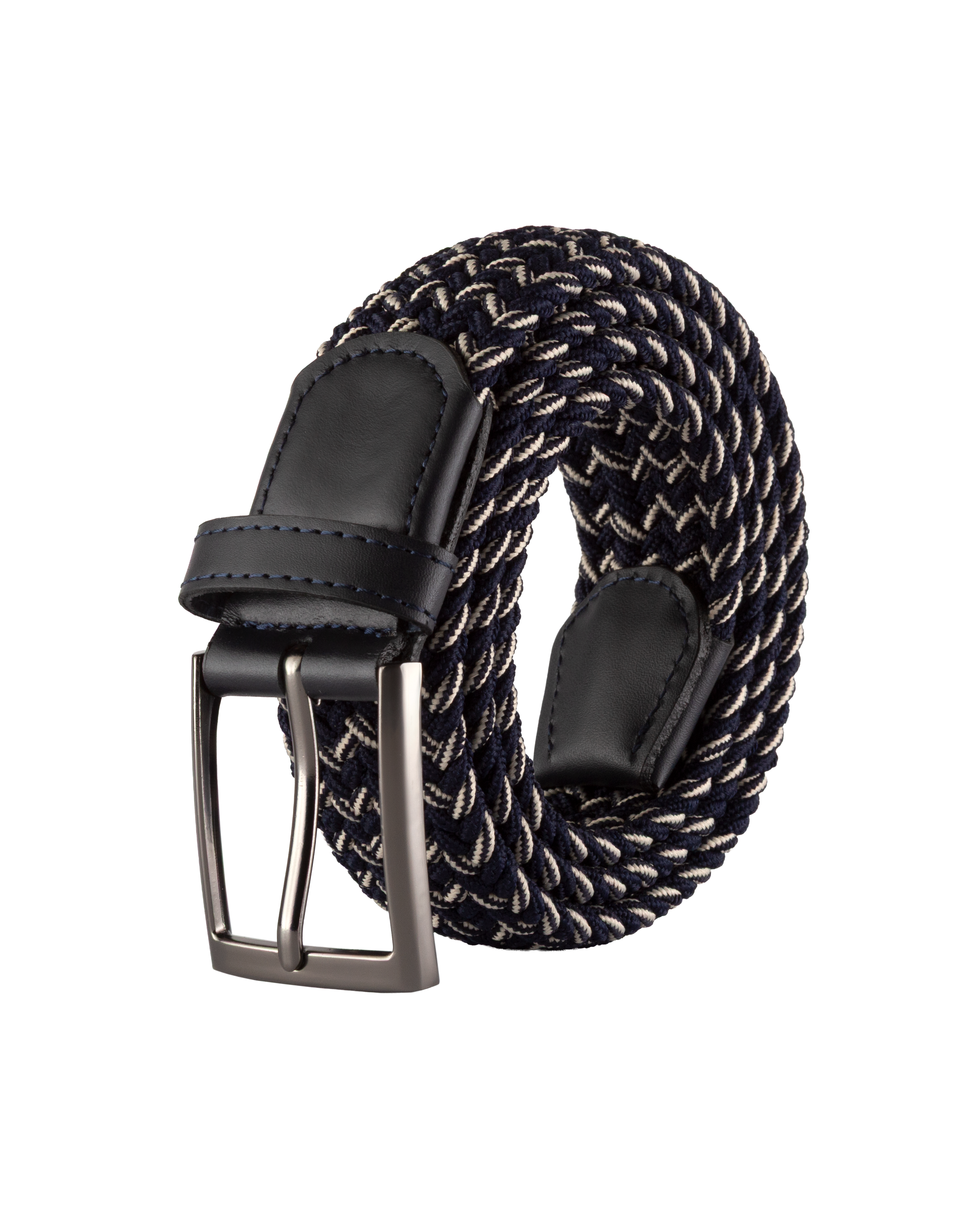 Cinturon trenzado para hombre negro y cafe ideal para regalo, la oficina o una salida casual