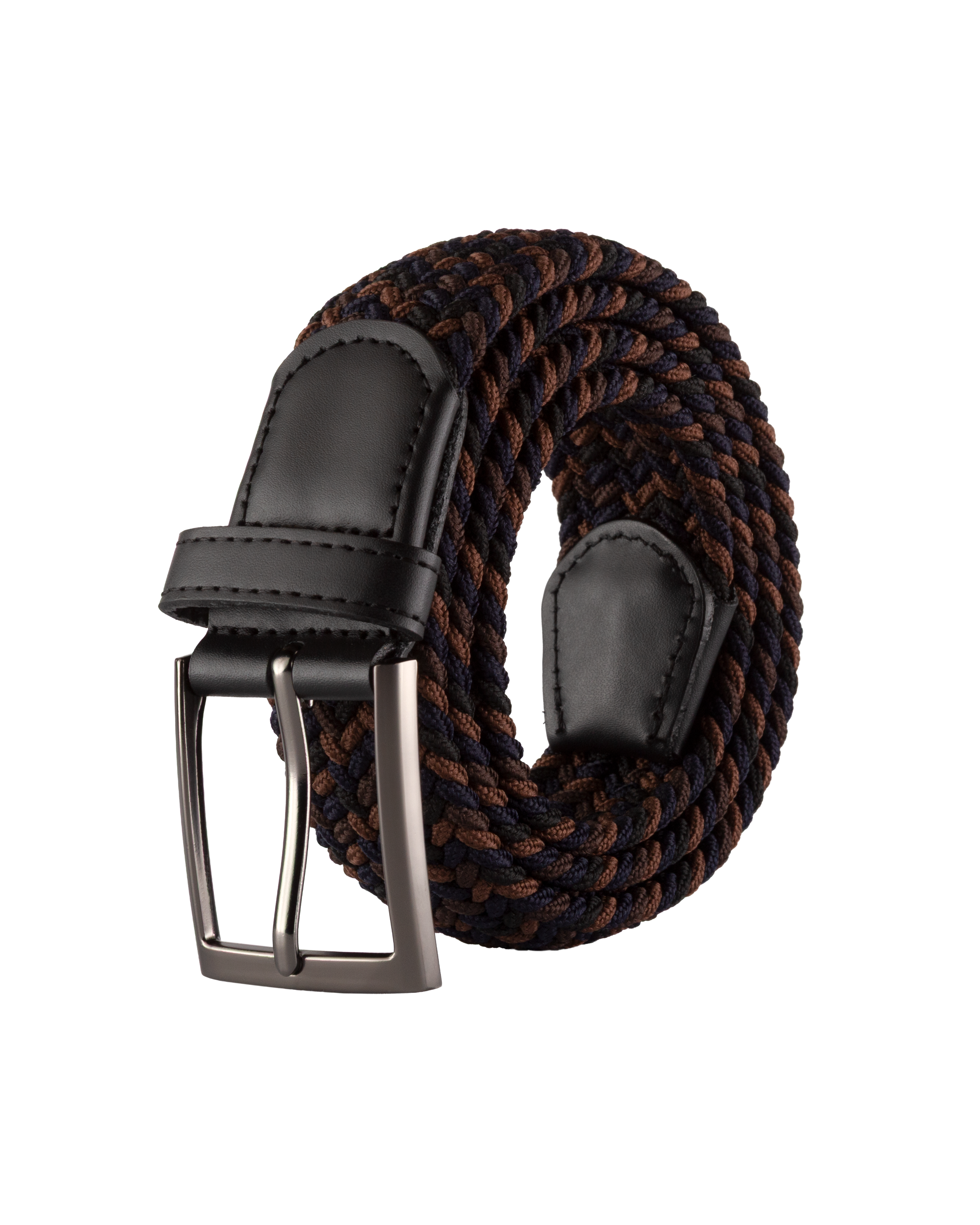 Cinturon trenzado para hombre negro y cafe ideal para regalo, la oficina o una salida casual