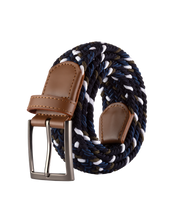 Cinturon trenzado para hombre negro, azul, blanco y verde ideal para regalo, la oficina o una salida casual