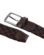 Cinturon trenzado para hombre negro y cafe ideal para regalo, la oficina o una salida casual