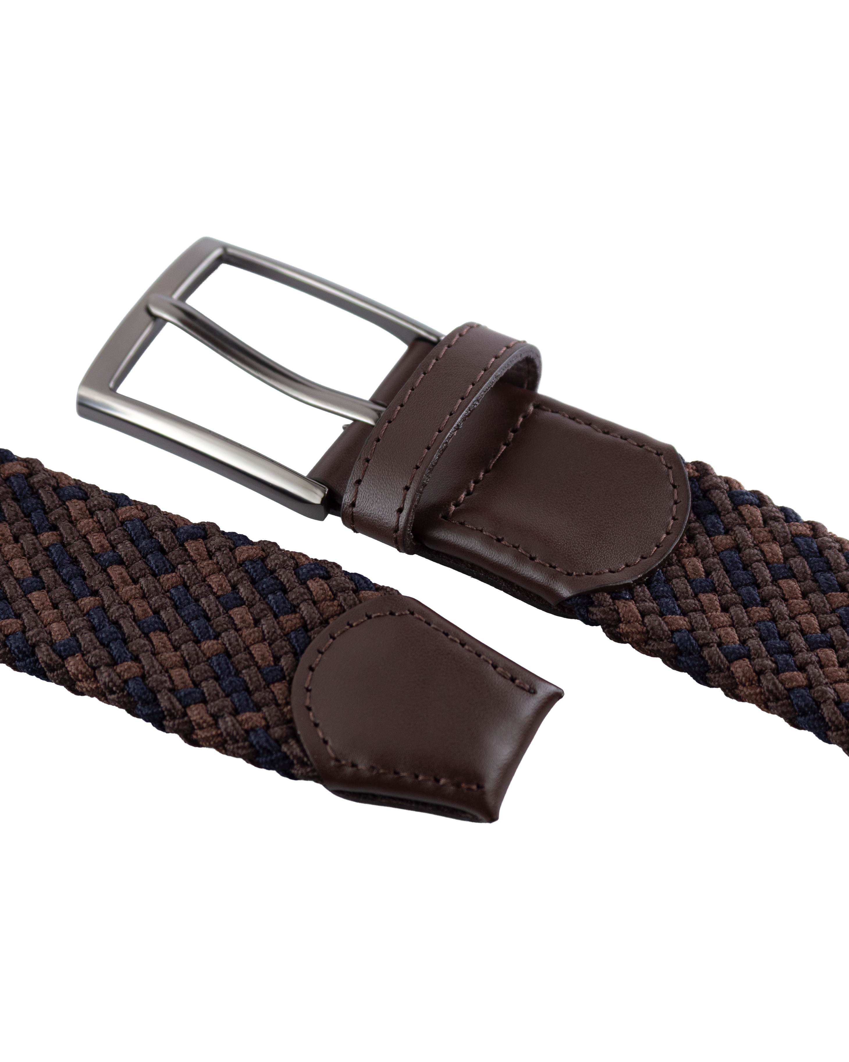 Cinturon trenzado para hombre negro y cafe ideal para regalo, la oficina o una salida casual