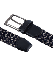 Cinturon trenzado para hombre negro y cafe ideal para regalo, la oficina o una salida casual