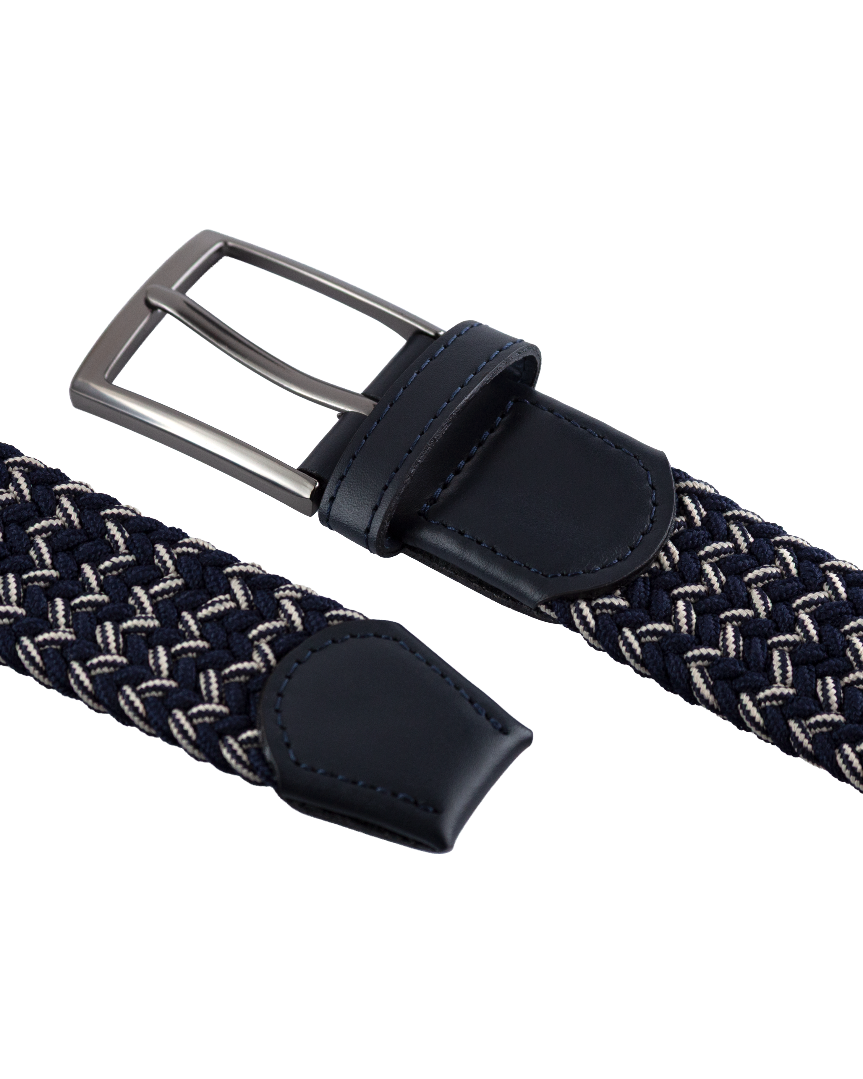 Cinturon trenzado para hombre negro y cafe ideal para regalo, la oficina o una salida casual