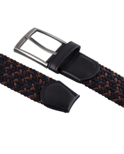 Cinturon trenzado para hombre negro y cafe ideal para regalo, la oficina o una salida casual