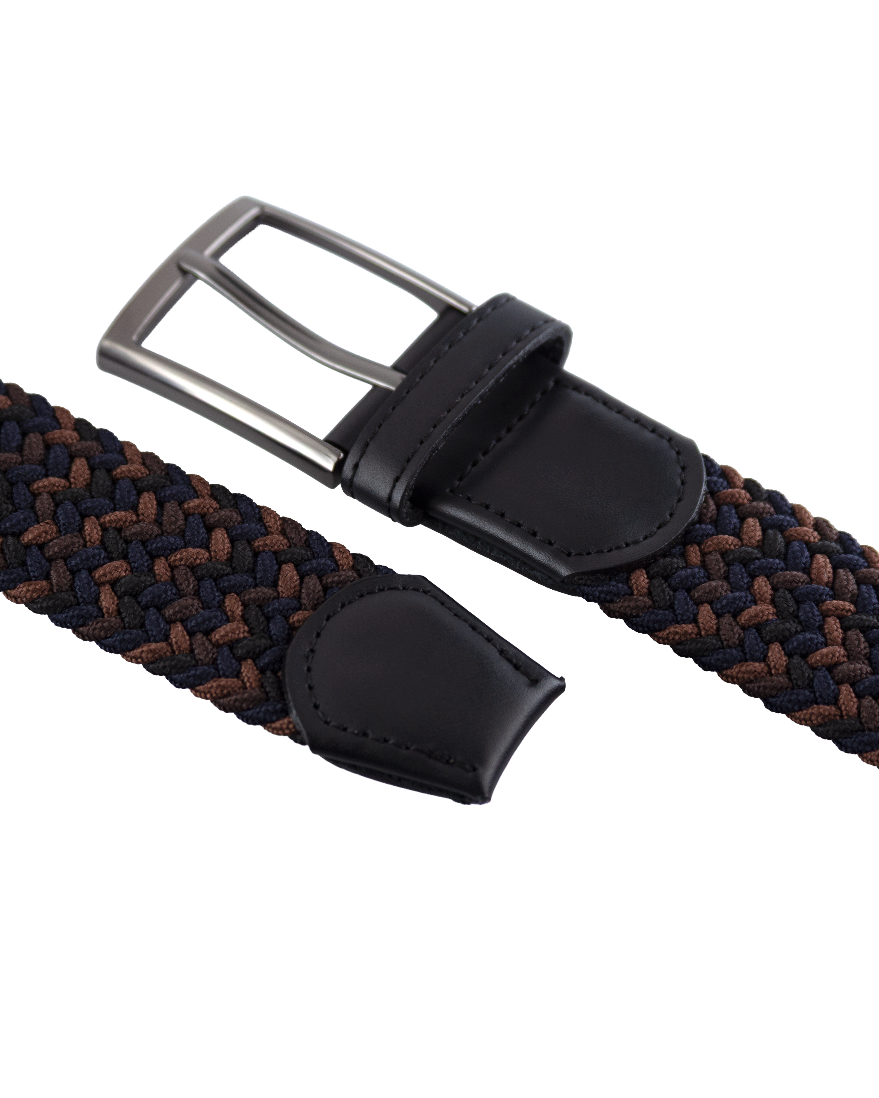 Cinturon trenzado para hombre negro y cafe ideal para regalo, la oficina o una salida casual