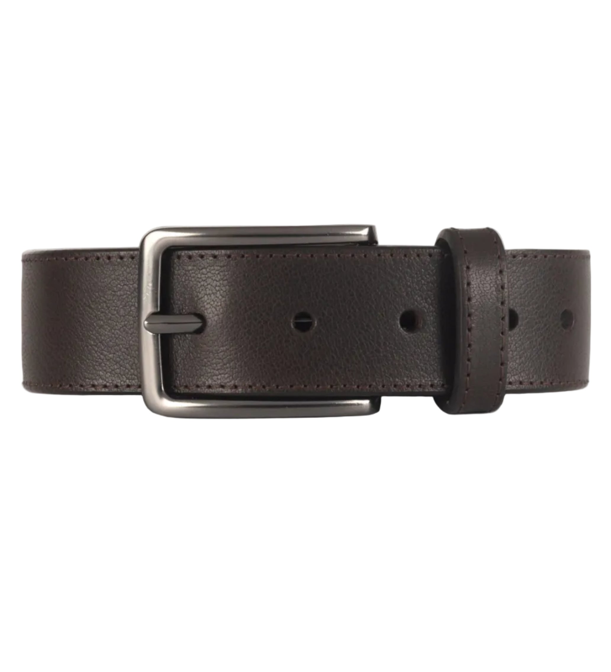 Correa de cuero cafe para hombre ideal para regalo, la oficina o un dia casual