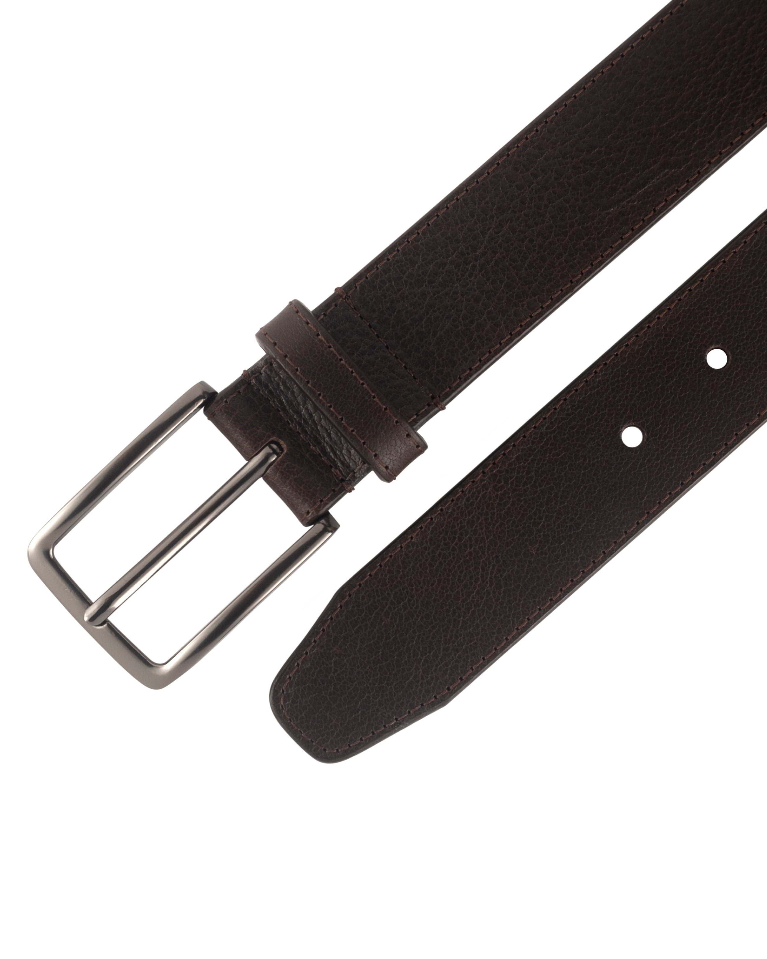 Correa de cuero cafe para hombre ideal para regalo, la oficina o un dia casual