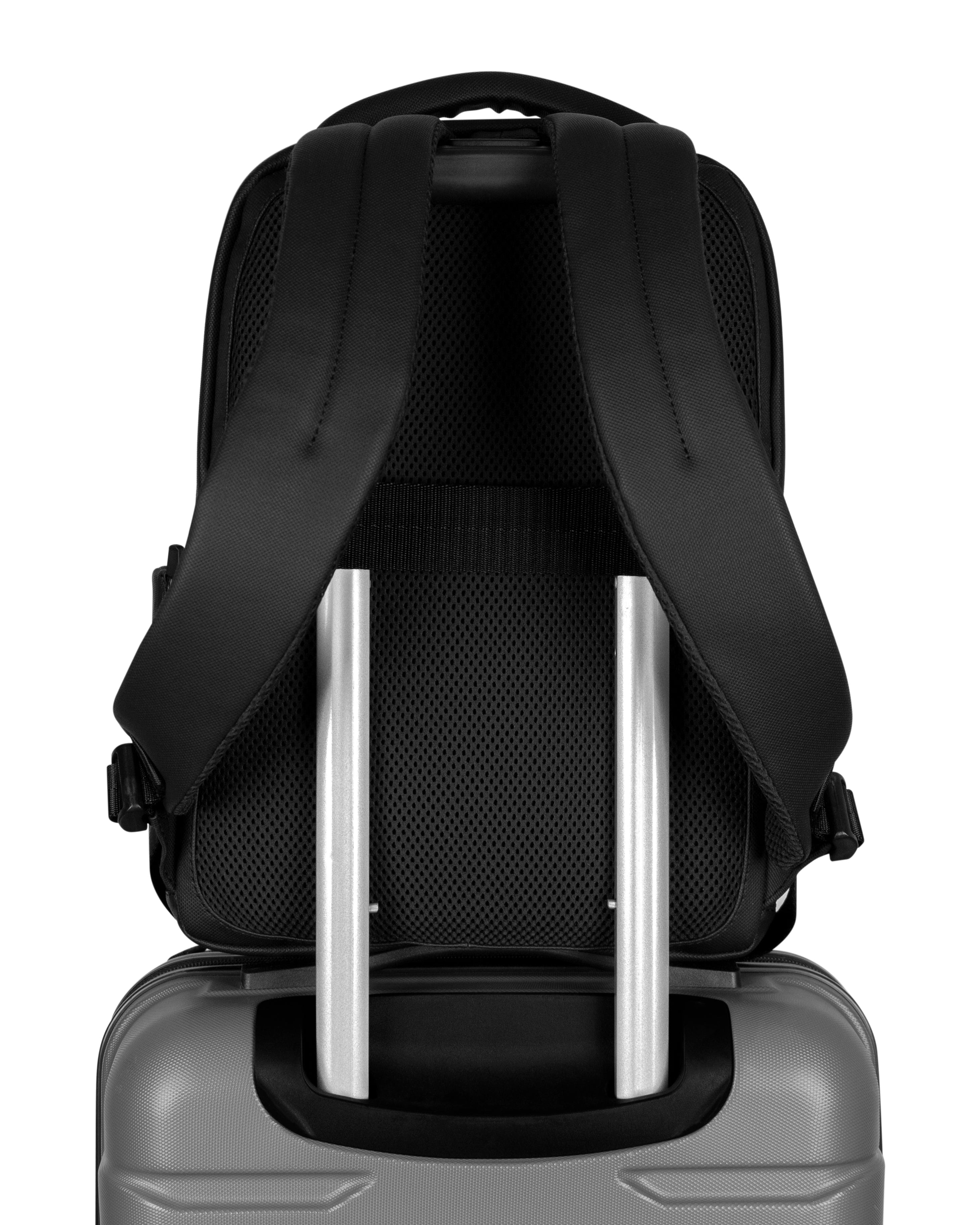 Neceser color carbono con interior rojo para hombre ideal para regalo, viajes o el dia a dia