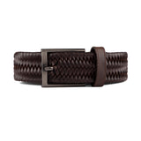 Cinturón Trenzado Cuero Café - Talla S