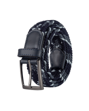 Cinturon trenzado para hombre gris ideal para regalo, la oficina o un dia casual