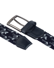 Cinturon trenzado para hombre gris ideal para regalo, la oficina o un dia casual