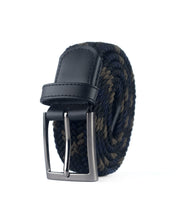 Cinturon trenzado azul y verde  hombre ideal para regalo, la oficina o un dia casual