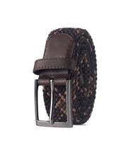 Cinturon trenzado cafe para hombre ideal para regalo, la oficina o un dia casual