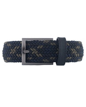 Cinturon trenzado azul y verde  hombre ideal para regalo, la oficina o un dia casual