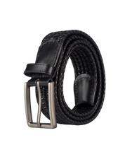 Cinturon trenzado para hombre cafe ideal para regalo, la oficina o un dia casual