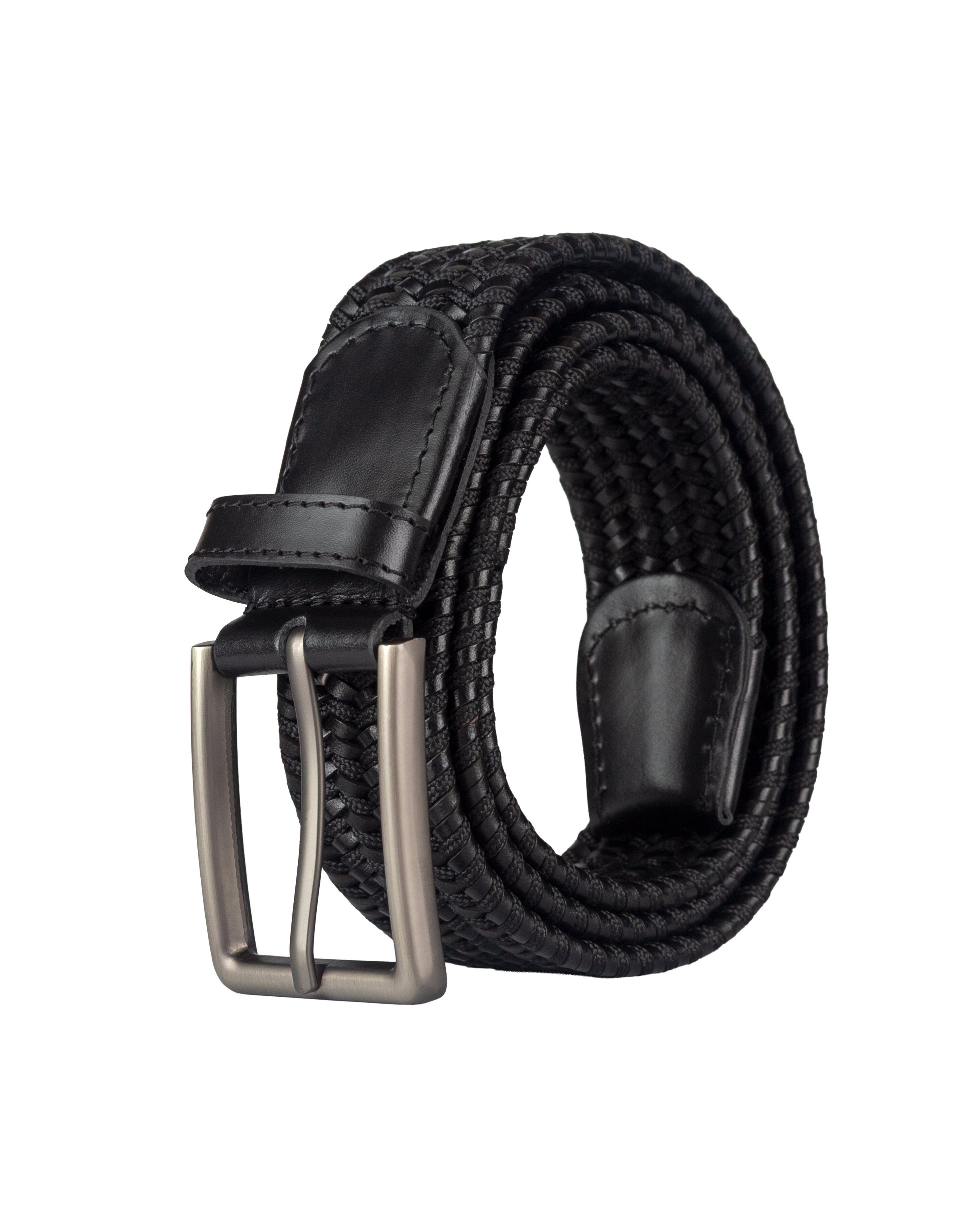 Cinturon trenzado para hombre cafe ideal para regalo, la oficina o un dia casual