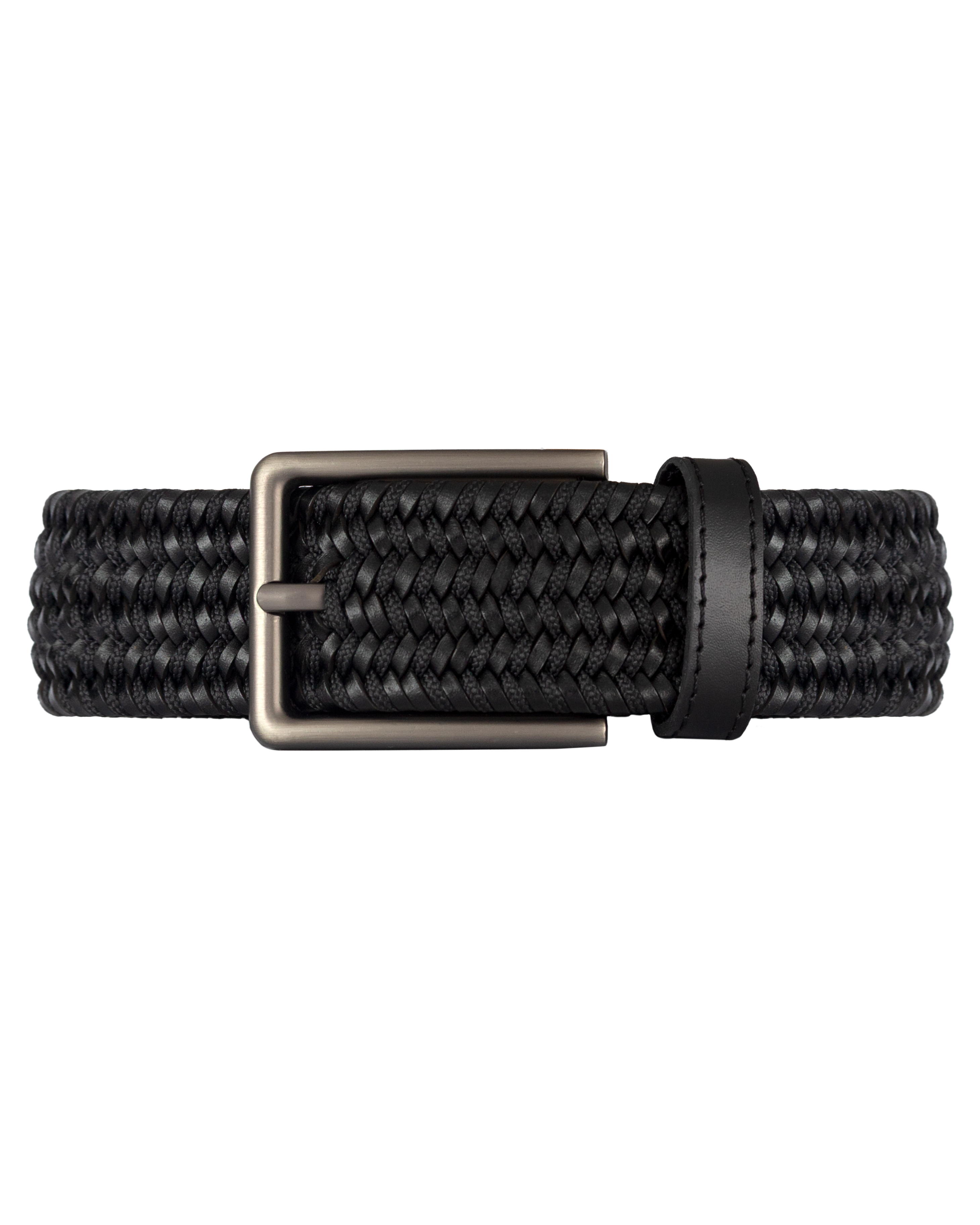Cinturon trenzado para hombre cafe ideal para regalo, la oficina o un dia casual