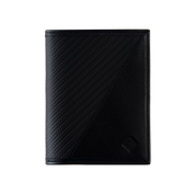 Billetera Compact con Clip (Carbono-Negra-Roja) — Con Grabado de Iniciales