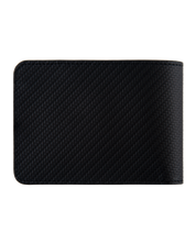 Billetera Tradicional de Cuero (Carbono-Negra-Rojo)  Con Grabado de Iniciales