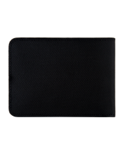 Billetera Tradicional de Cuero (Carbono-Negra)  Con Grabado de Iniciales