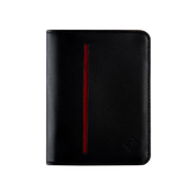 Billetera Compact con Clip (Negra-Roja) — Con Grabado de Iniciales