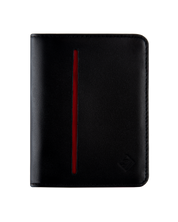 Billetera Compact con Clip (Negra-Roja)  Con Grabado de Iniciales