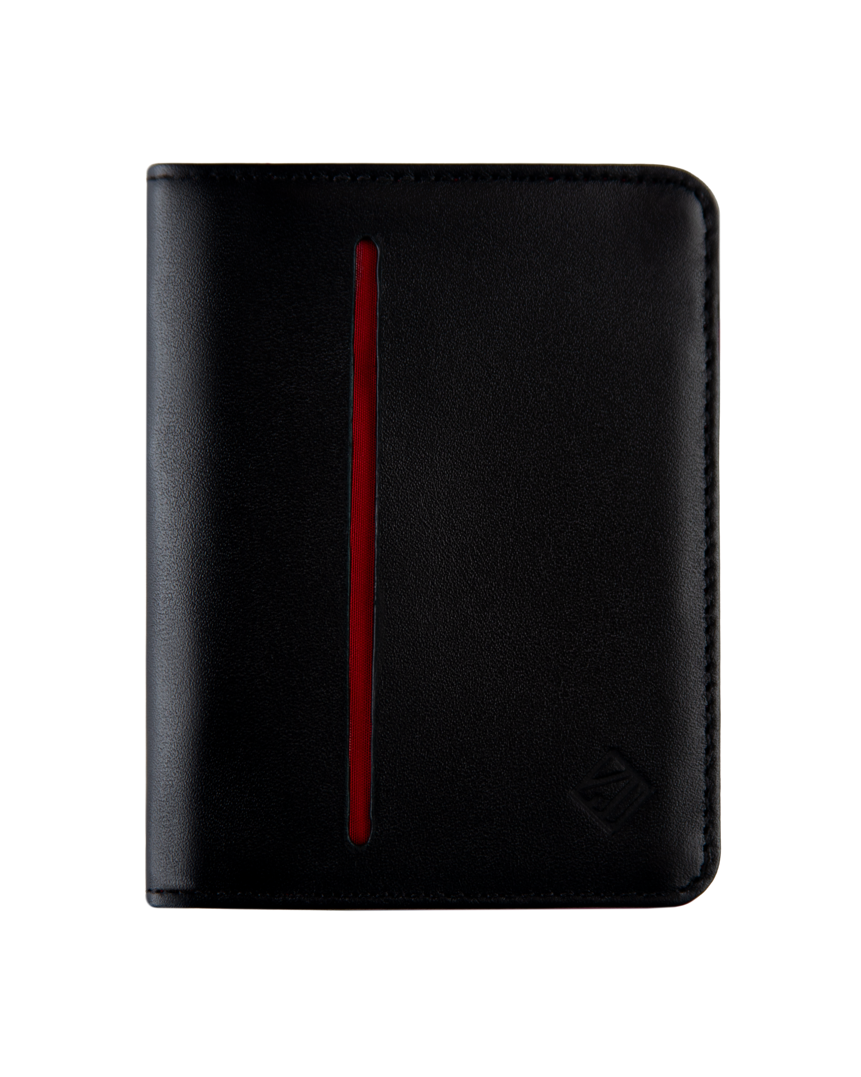 Billetera Compact con Clip (Negra-Roja)  Con Grabado de Iniciales