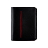 Billetera Compact con Clip (Negra-Roja) — Con Grabado de Iniciales