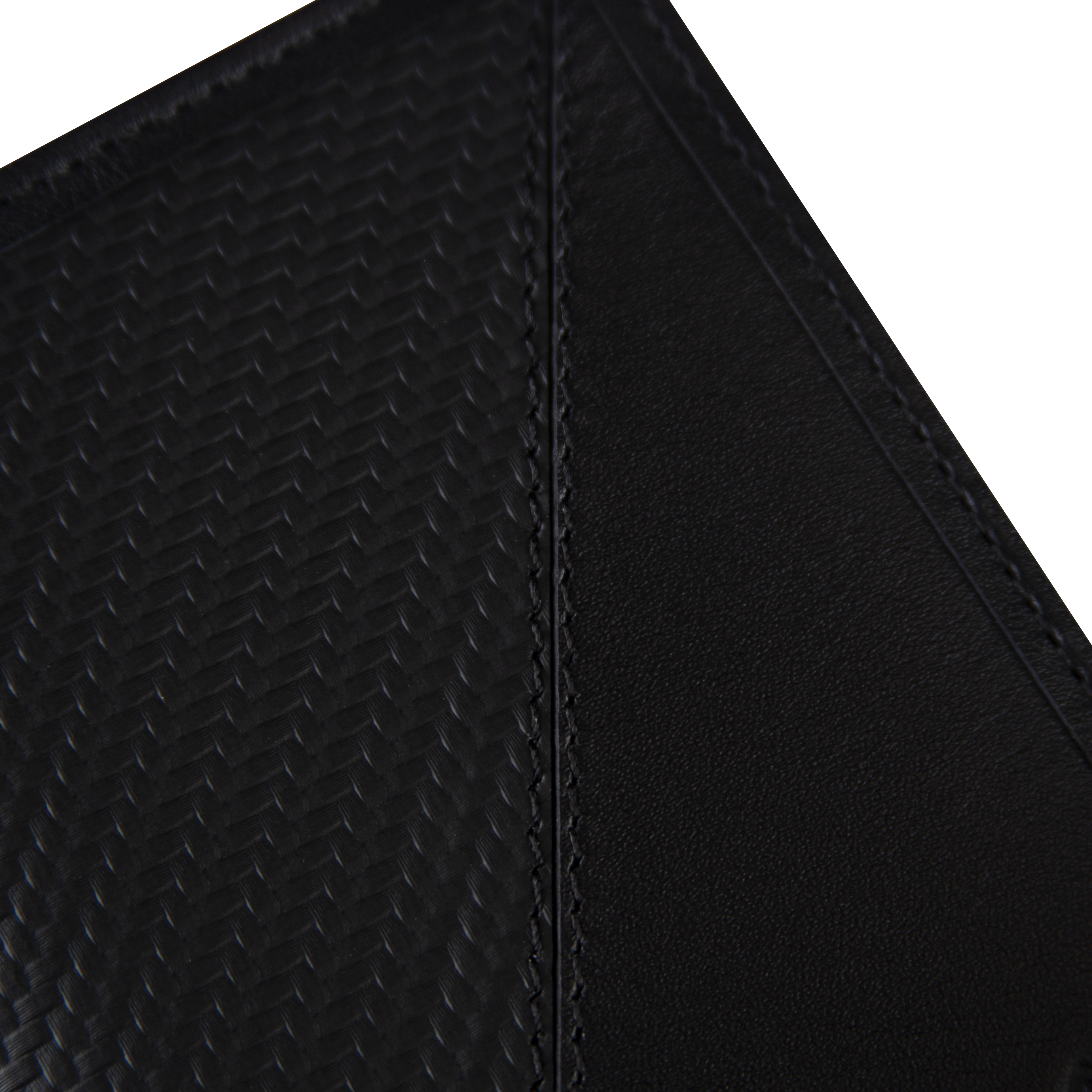 Billetera Compact con Clip (Carbono-Negra-Roja) — Con Grabado de Iniciales