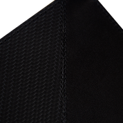 Billetera Tradicional de Cuero (Carbono-Negra-Rojo) — Con Grabado de Iniciales