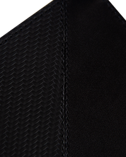 Billetera Tradicional de Cuero (Carbono-Negra-Rojo)  Con Grabado de Iniciales