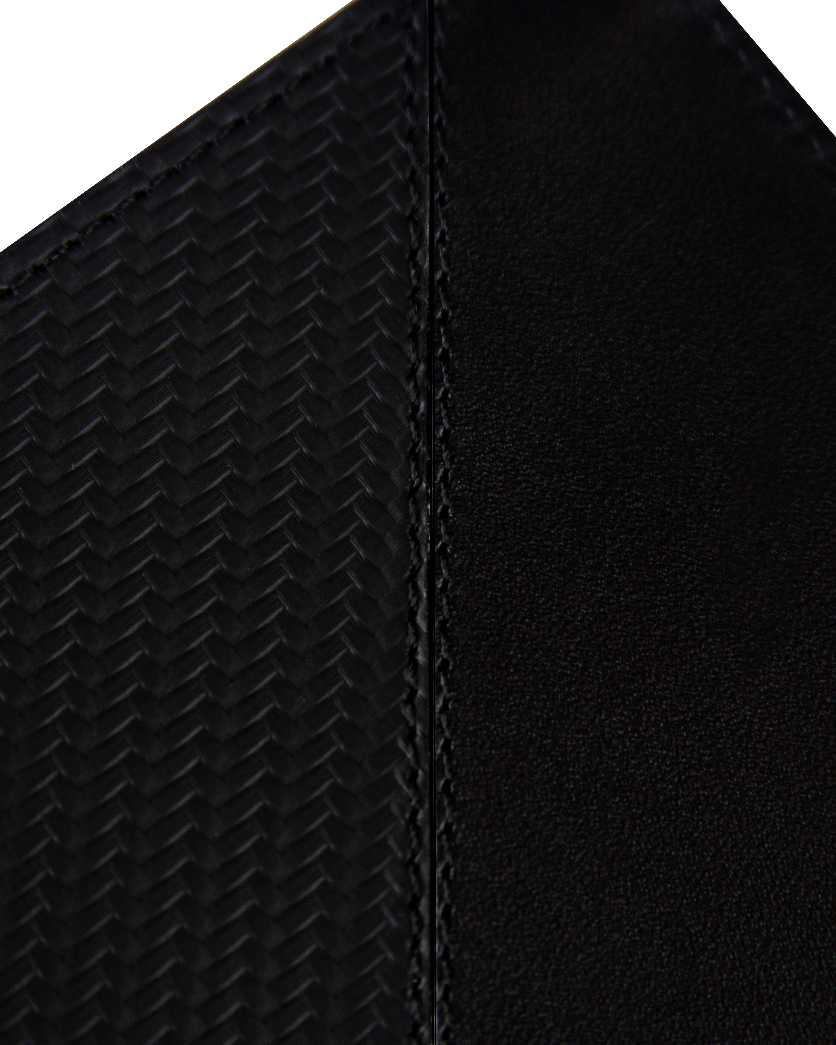 Billetera Tradicional de Cuero (Carbono-Negra-Rojo)  Con Grabado de Iniciales