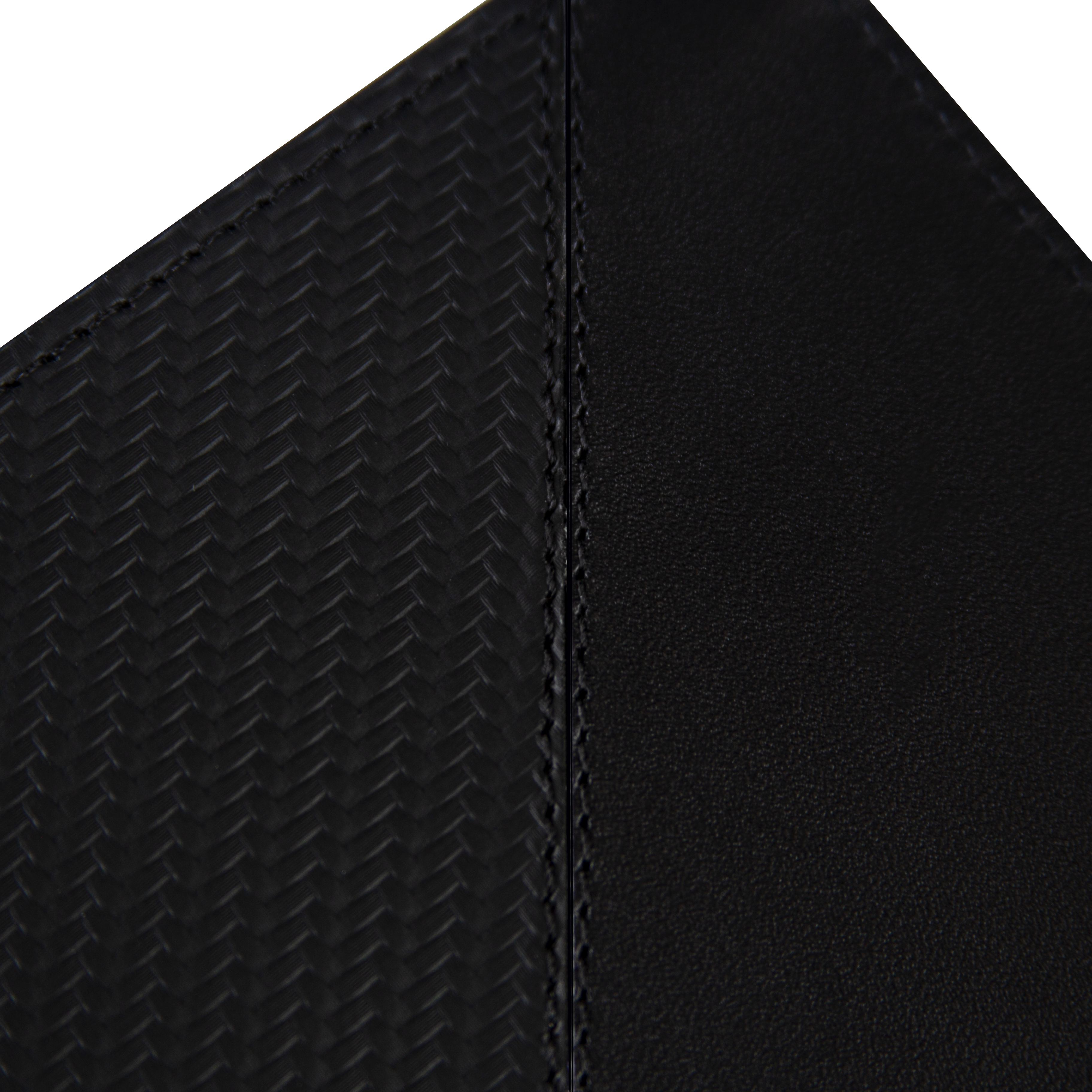 Billetera Tradicional de Cuero (Carbono-Negra-Rojo) — Con Grabado de Iniciales