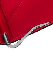 Billetera Tradicional Clip negra y roja personalizable con iniciales
