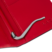 Billetera Compact con Clip (Negra-Roja) — Con Grabado de Iniciales