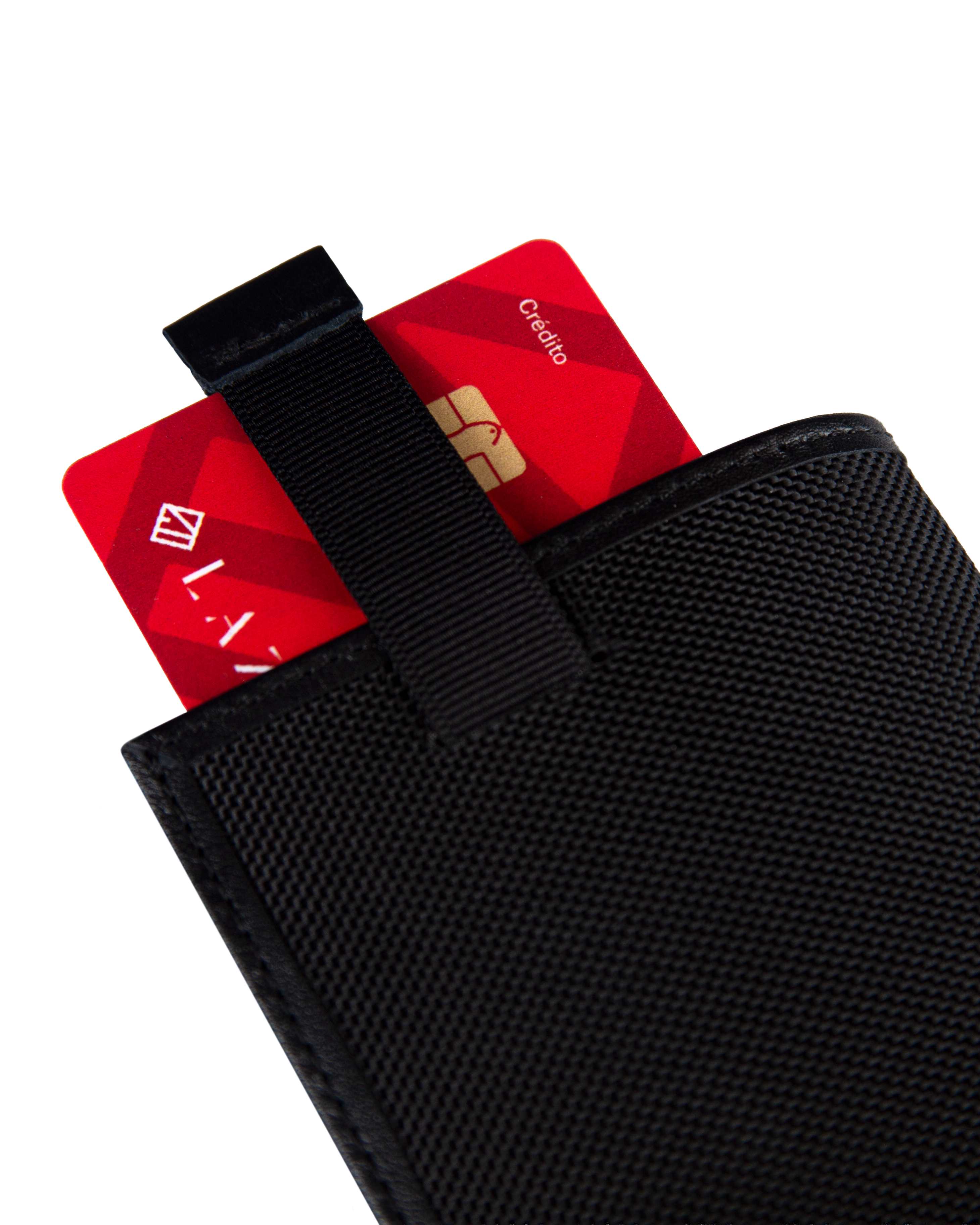 Billetera Tradicional Clip negra y carbono personalizable con iniciales